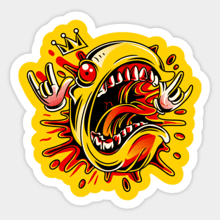 Terror Pac Man Sticker